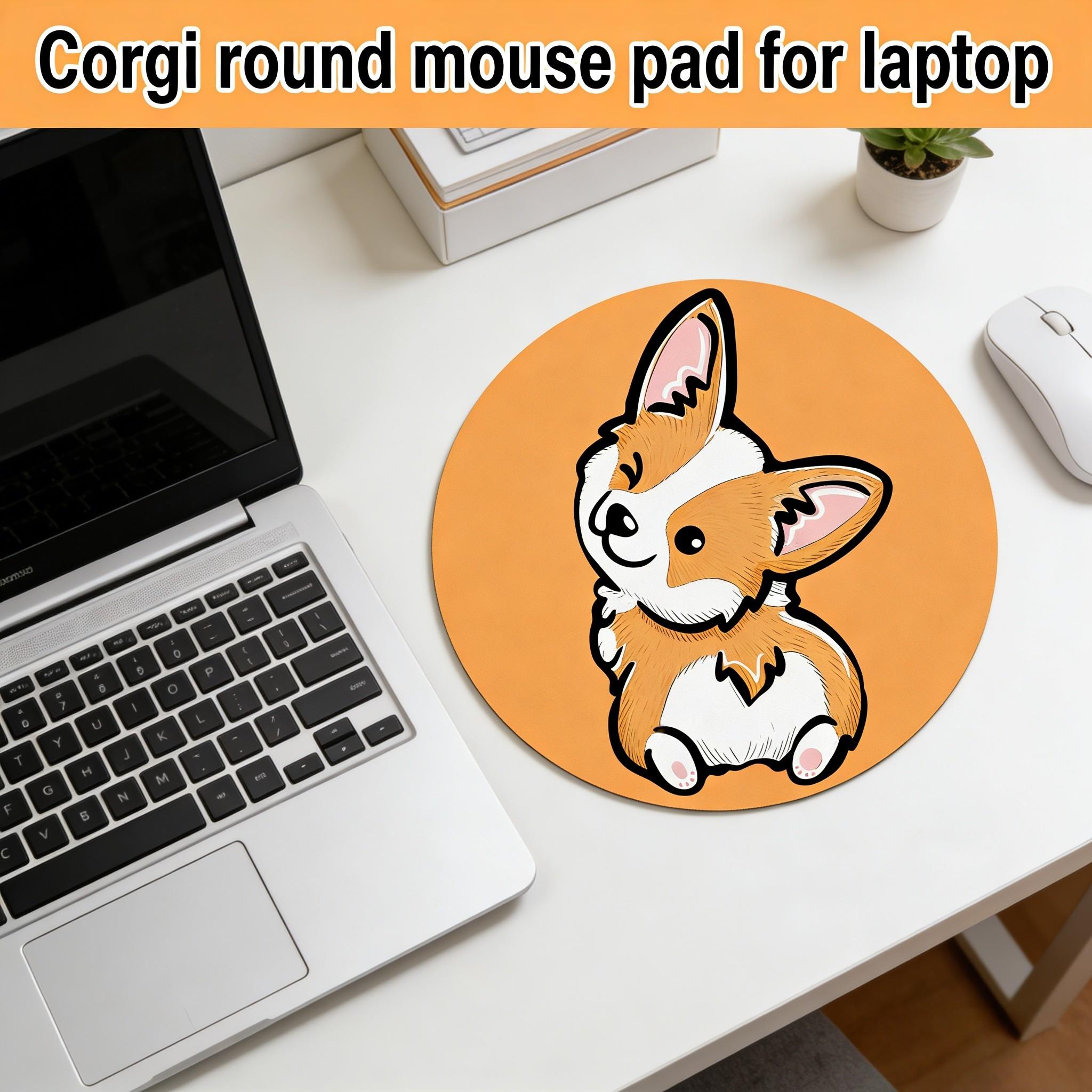 Fashionable Cartoon Round Mouse Pad, Non-Slip Rubber Base, Small Desktop Mat for PC/laptop, Gaming/mouse Pad, Gift for Girls/women, 7.87 Inches