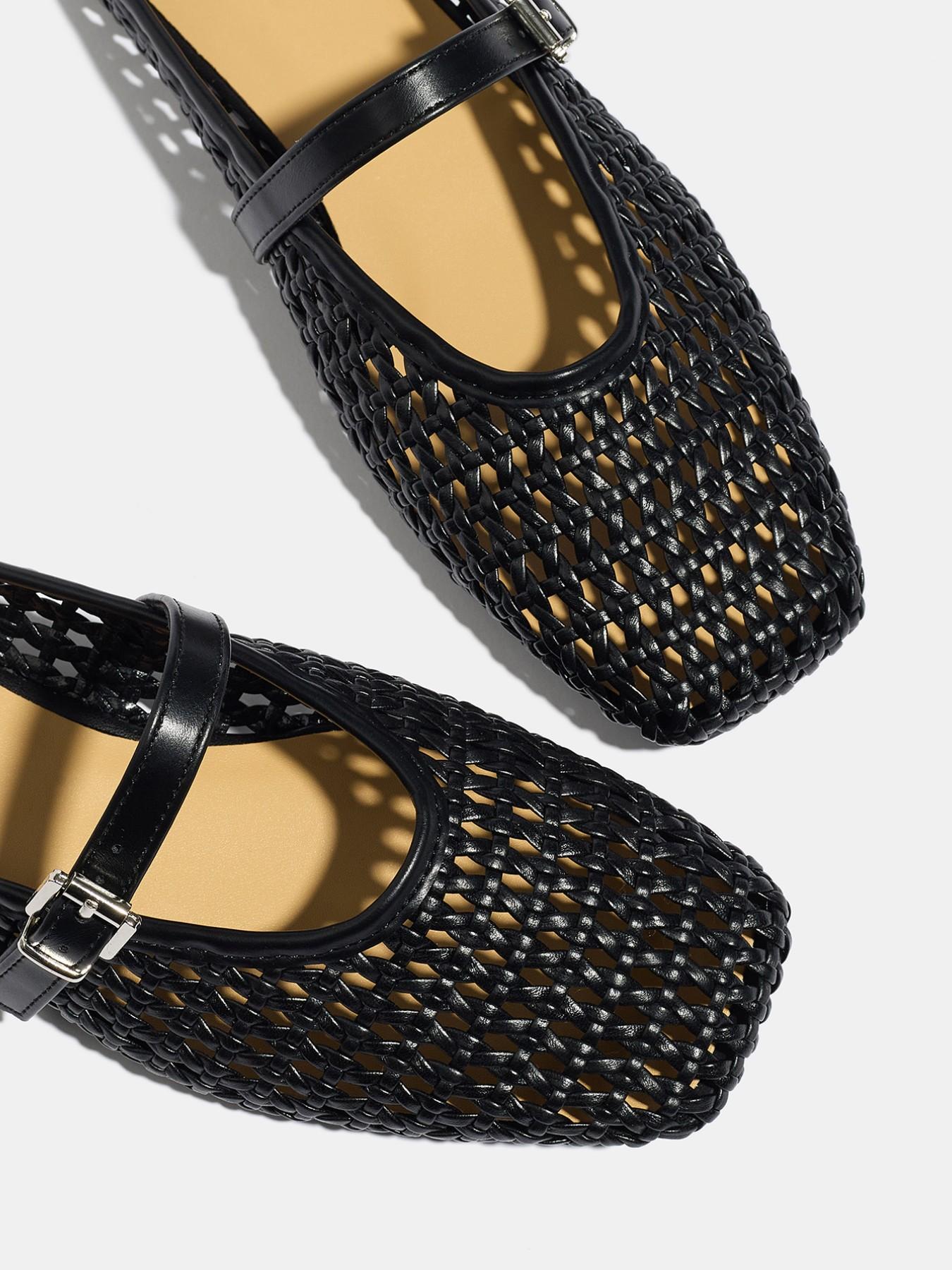 Women's Half-Open Toe Sandals, Breathable Knit Slip-On Beach Shoes, Summer Casual Outdoor Mesh Slippers, Comfortable Muon Shoe