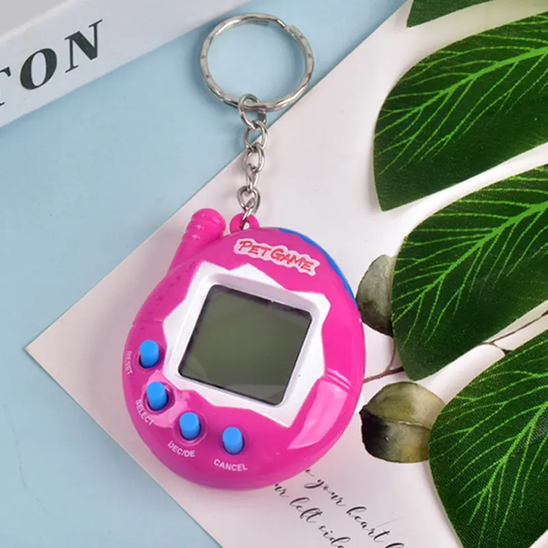 Button-Powered Electronic Keychain Pixel Pendant - 1pc x Recreational Machine, Plastic-Body Virtual Cyber Animal Toy, Small Size 10.5*5cm/4.13*1.97in, Unisex Festive & Party Supply Party Bag Insert