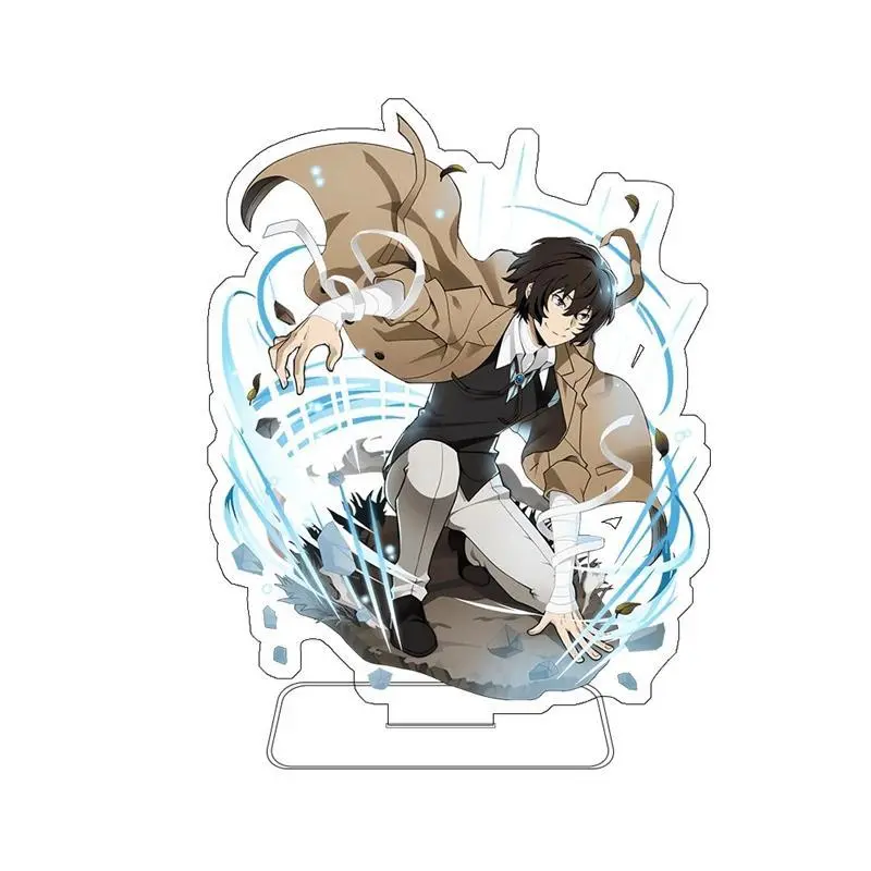 Hot anime Bungo and Dogs Battle Ver Akutagawa Ryunosuke Dazai Osamu Acrylic Stand Desktop ornament Fans gifts 15cm