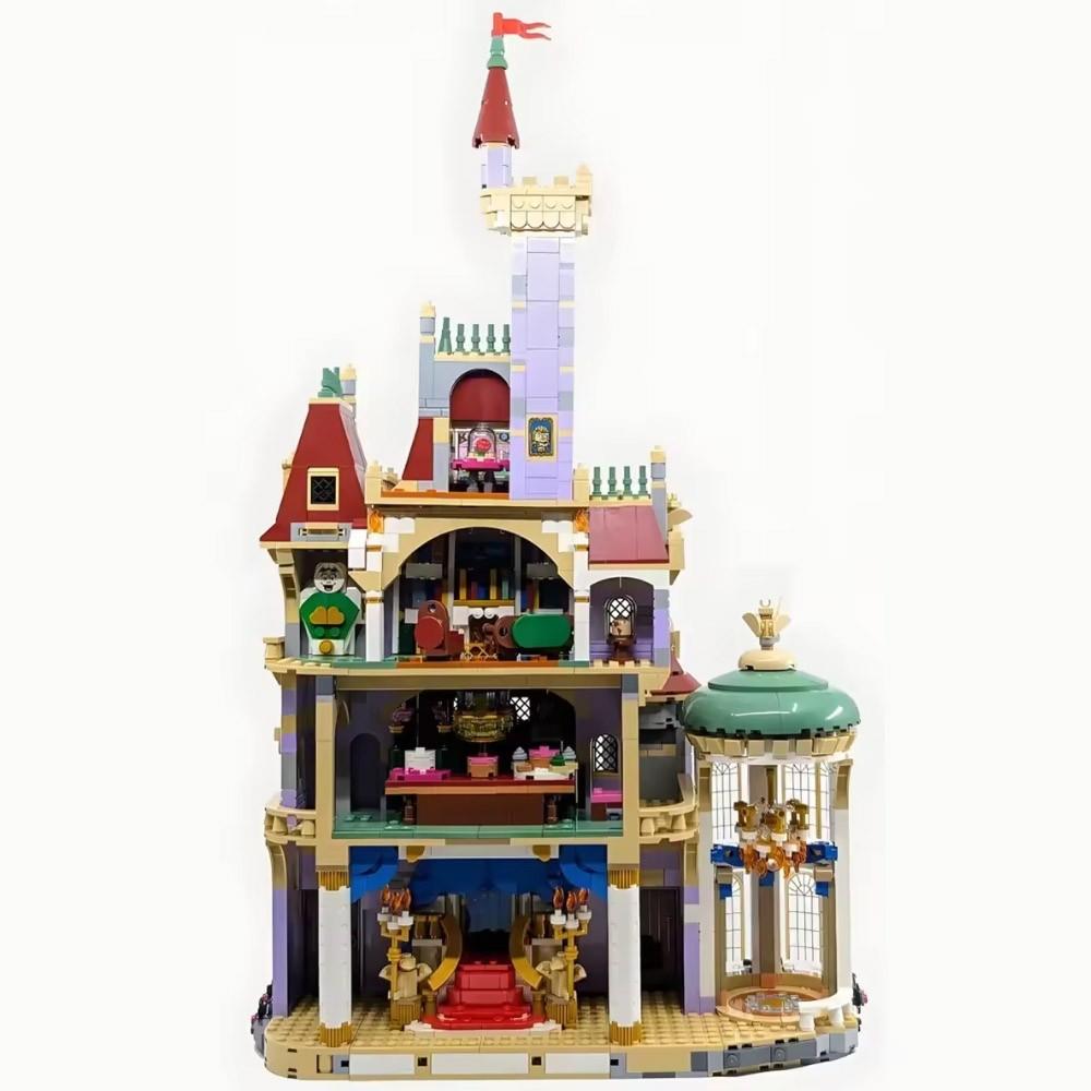Beauty and Beast Castle Building Blocks Set, Educational Toy, Home Office Decoration, Adult Use, Christmas Gift, Compatible with 43263 2916PCS