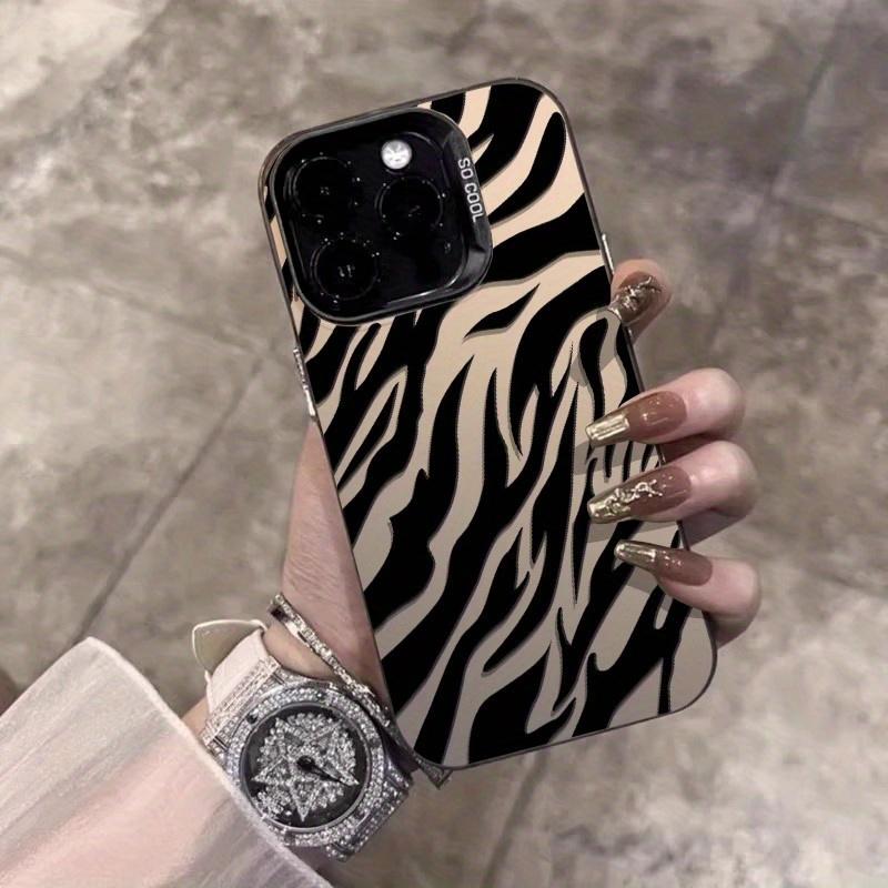 Creative Zebra Pattern Protective Shockproof Ultra-Thin Phone Case Cover Protector, Camera Lens Protection, Fits iPhone 16/15/14/13/12/11/plus/pro Max, Perfect Gift
