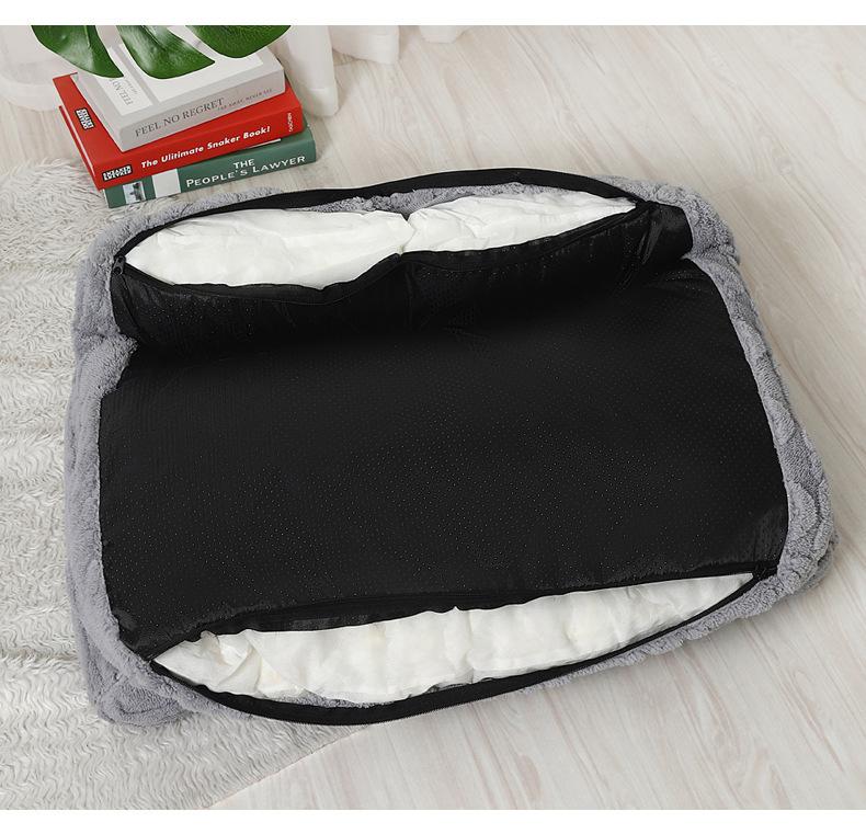 Pet Sofa Bed, Detachable Washable Polyester Fiber Dog Cat House, Multi-Functional Pet Nest for Cats Dogs Shaped Beds, Fluffy Cloud Bed, Puppy Bed