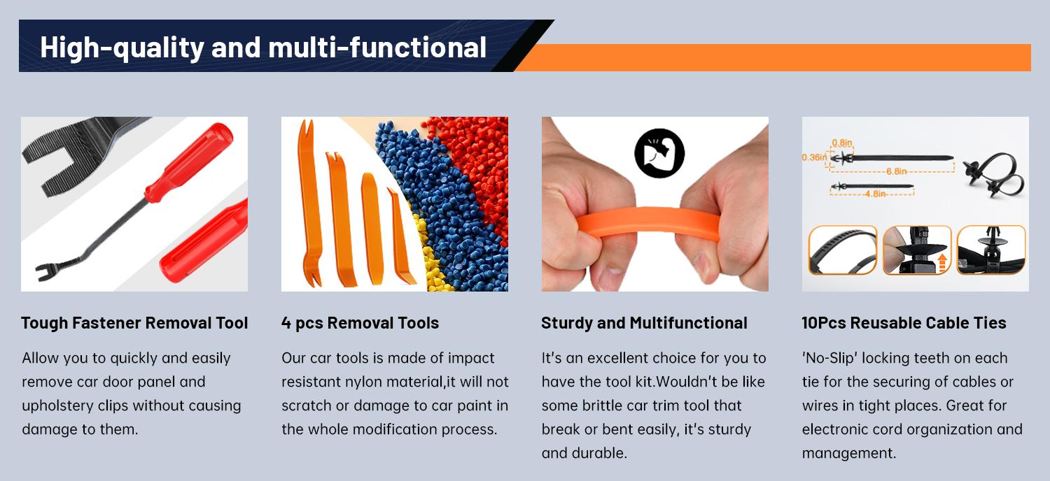 725&100PCS car clips,Push-On Retainer Clips and Snap Fasteners, Bumper Clips, Plastic Rivets, Racks and Pinions, 10 Cable Ties, and A Fastener Remover for Toyota, GM, Ford, Honda, Acura, and Chrysler. Automotive Vehicle Replacement