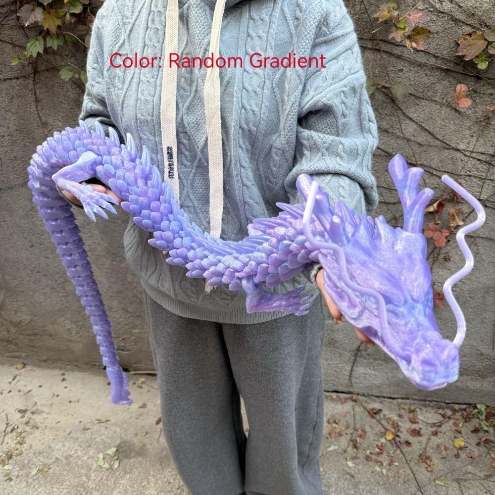 3D Printed 150cm Dragon Model, Giant Chinese Dragon Desktop Decoration, Desktop Statue, Unique Home Office Decor, Ornaments Decoration, Decorative Sculptures, Collectible Figurines, Perfect Holiday Gift, Valentine's Day Present