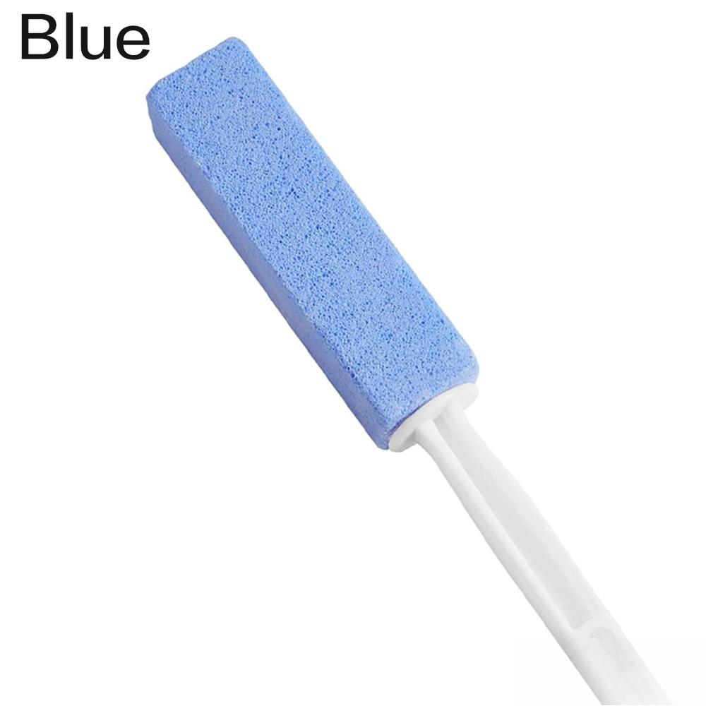 Powerful Descaling Scrub Brush with Handle - Hard Water Stain & Rust Remover for Toilet, Bathtub, Kitchen Sink, Pool Tiles, Shower, Metal Faucets & Bathroom Surfaces. Multi-Surface Deep Cleaning Tool.