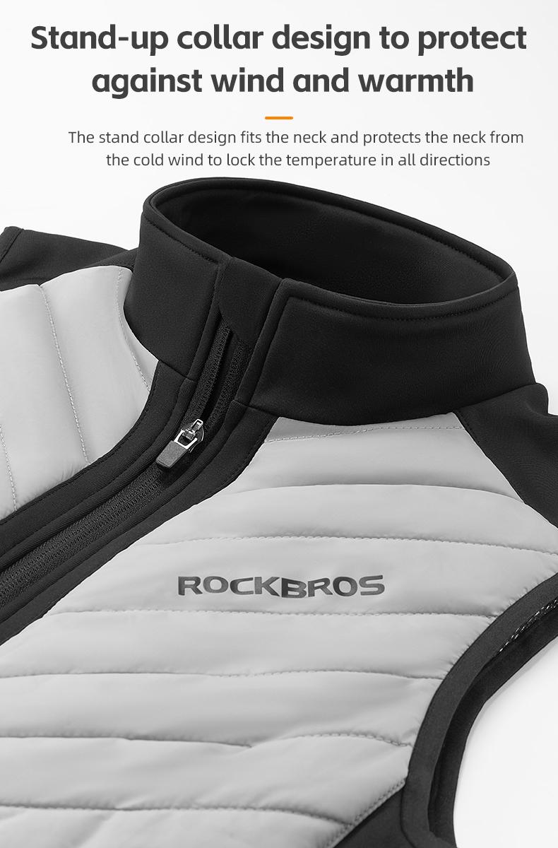 ROCKBROS Heated Vest for Men and Women,Smart Electric Heating Vest Rechargeable,Battery Not Included