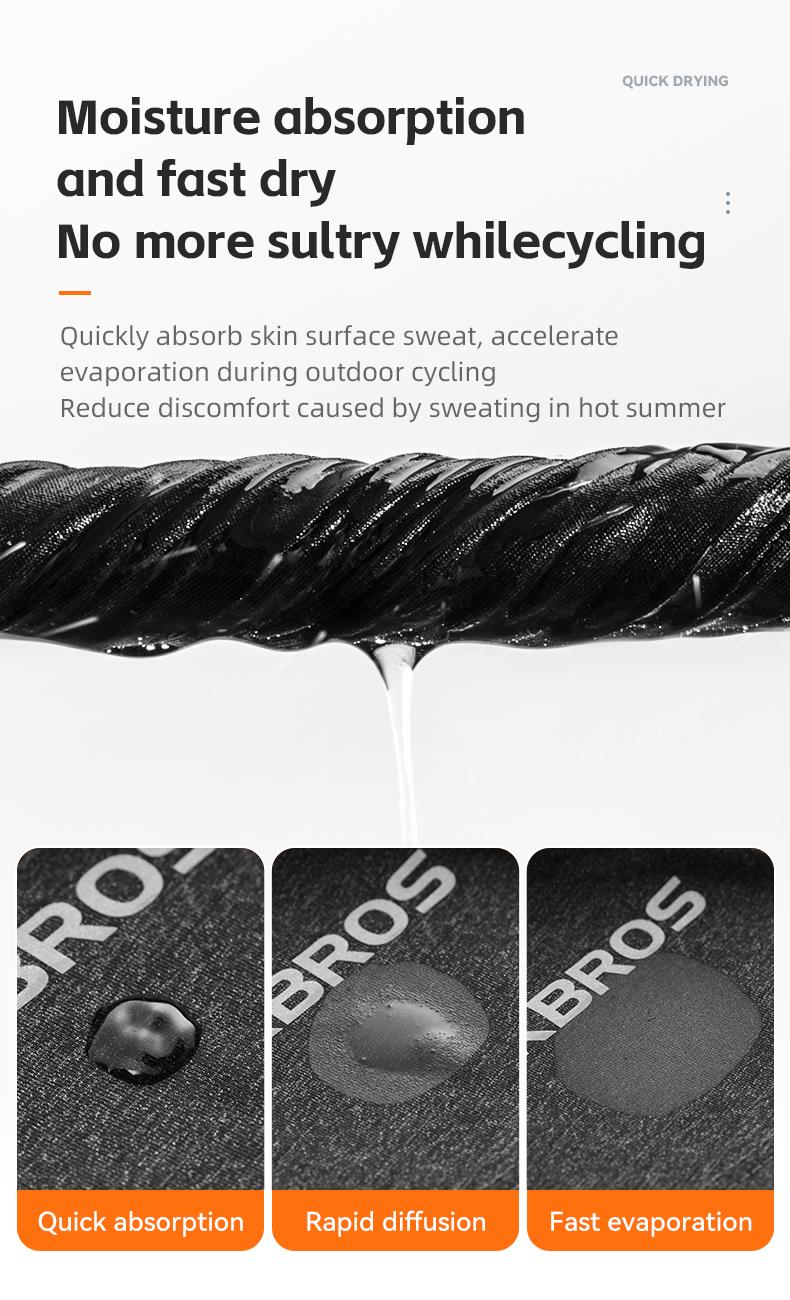 ROCKBROS 3 Counts Summer Balaclava Face Mask UV Protection Cooling Neck Gaiter Breathable Face Covering Motorcycle Cycling for Men Women FathersDayGift