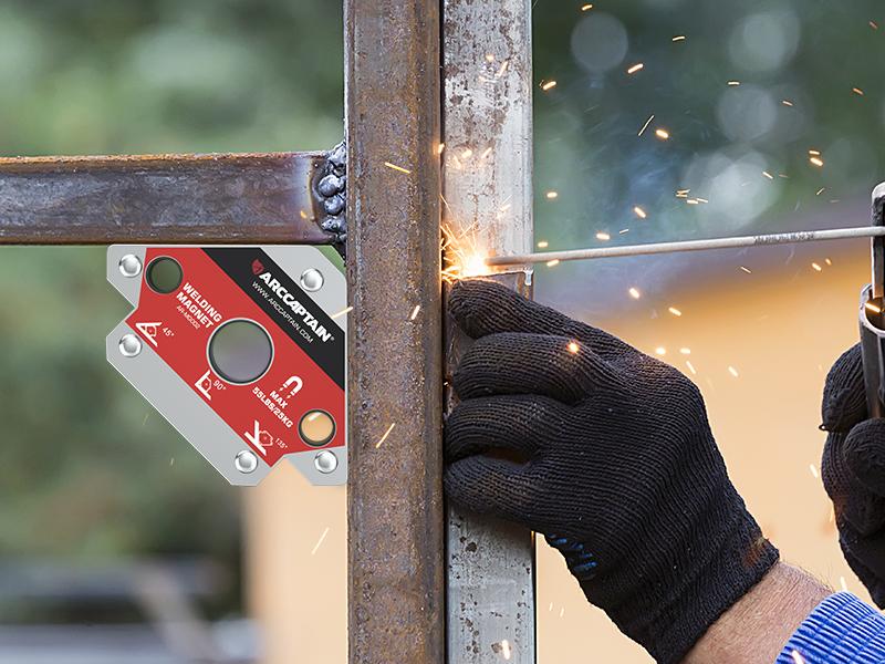 ARCCAPTAIN Welding Magnets 25LB & 55LB & 75LB Welding Magnet Set, Magnetic Welding Holder, Holding Power Welding Accessories Adjustable Angle Welding Magnet Holder Heavy Metal Duty Tool Kit