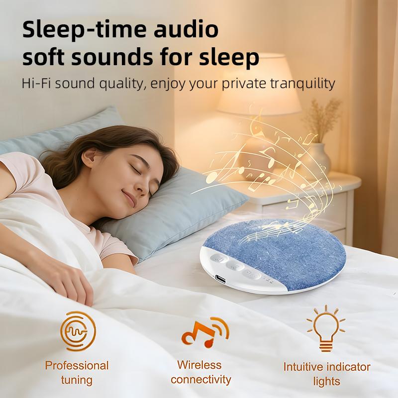 2026 New Flat Under Pillow Speakers for Sleeping, Bone Conduction Pillows Speaker Bluetooth, Private Ultra-Thin Aid with White Noise Timer, Mini Portable Slim Wireless Bedside Speak