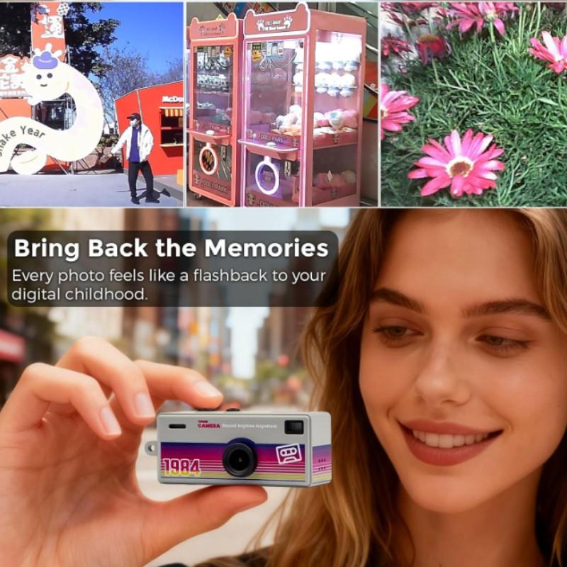 G6 Ultra-Compact Keychain Digital Camera: Retro Style, HD 1080p, Includes 8GB Memory Card—A Must-Have for Travel and Vlogging