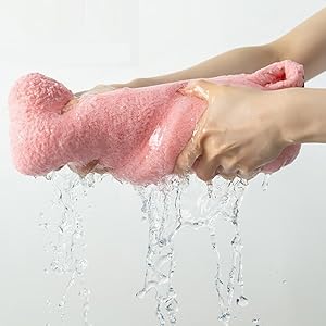 3-Pack, Soft, Microfiber, Pineapple, Drying Towels, Elastic Hair Towels, Quick Drying, for Women with Curly Wet Hair, Absorbent Towel