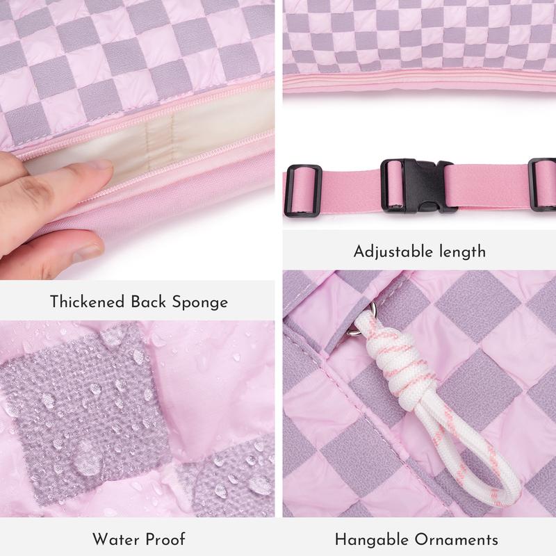 CN6089  Casual Versatile Large CapacityCrossbody Bag, Niche Design CheckerboardWaist Bag Phone Bag, Multi-functionalFashion Essential for Easy Travel andExpanded Storage  TikTokShopHolidayHaul