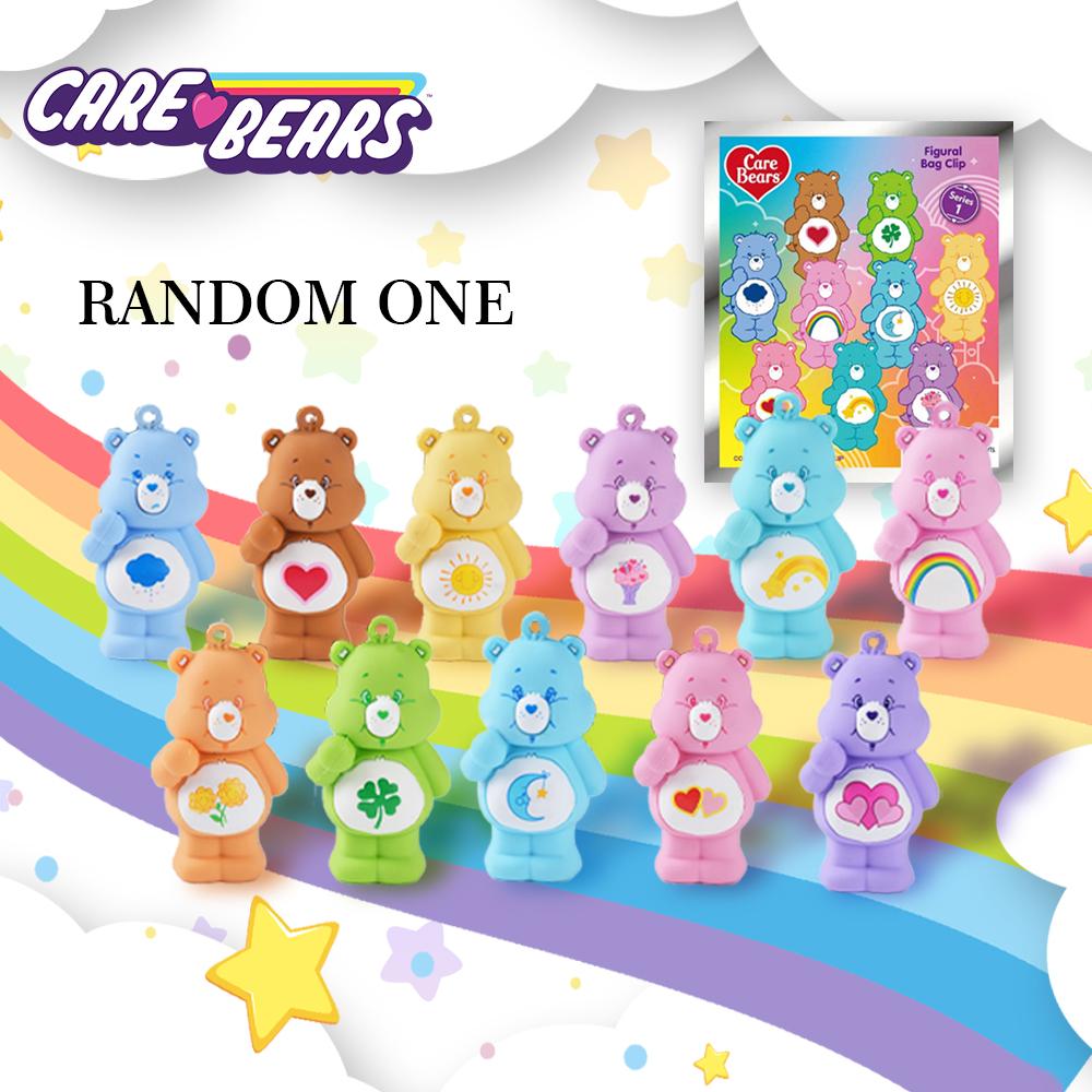 Care Bears Officially Licensed 3D Cute Doll Blind Bag Keychain Blind Box Key Ring Cheer Friend Wish Bear Bedtime Bear Bag Clip Anniversary Birthday Christmas Halloween Surprise Gifts Surprise Bags  Key Chain For Friends Family Care Bears Fan Favorite