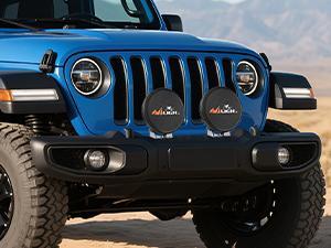 Nilight 9inch Round Offroad Driving Pod Light Cover, 9.25 Inch Diameter Black Leather Protective Cover for Auxiliary Ditch Fog Bumper Headlight on Jeep Truck SUV ATV UTV Tractor Car Accessories Automotive dealsforyoudays