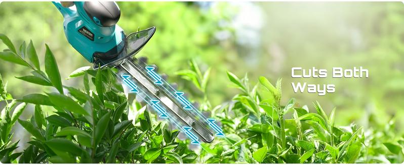2-in-1 Brushless Hedge Trimmers, SEESII Cordless Grass Shears with Dual 2.0 Ah Batteries, 6" Electric Bush Shrub Trimmer with Dual Action Blade, Handheld Grass Cutter for Yard Garden, Lawn Pruning HT100 #TikTokShopBlackFriday