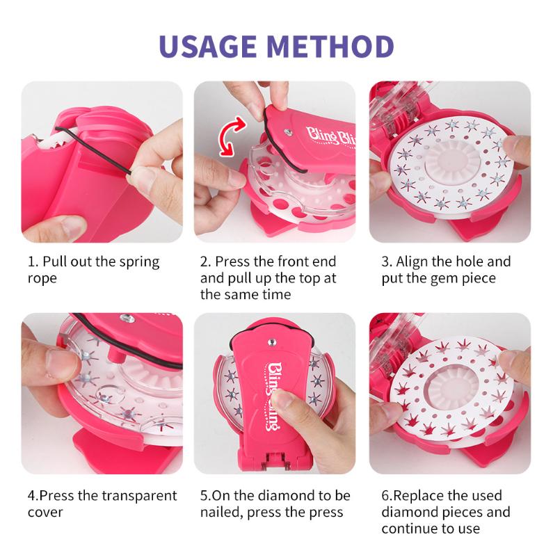 Glitter Diamond Styling Tools Hair Gemstone Styling  + 180 colorful gemstones to light up girls' hair, clothes, accessories, etc., birthday gift for all hair types/hair styles - Hair Care, No Heat Required Hair Styling Accessories Self-Adhesive Rhinestone