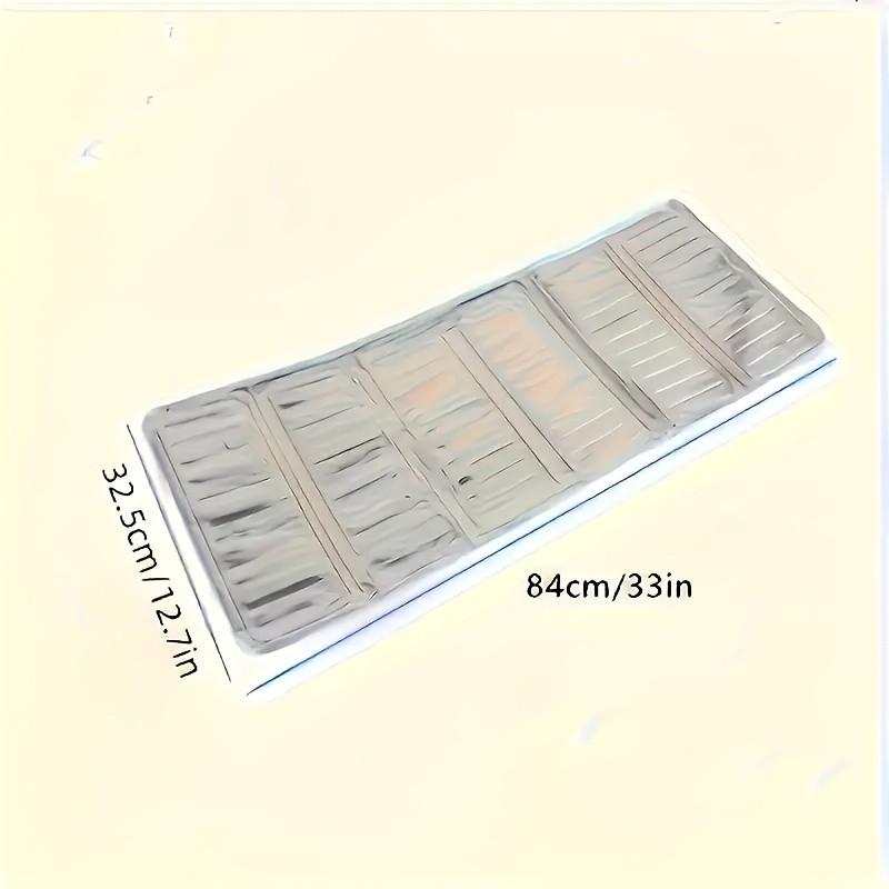 2-Pack Kitchen Cooking Oil Splash Guard, Foldable Aluminum Foil Heat Insulator, Food-Non-Contact Splatter Screen, Gas Stove Overflow Protector