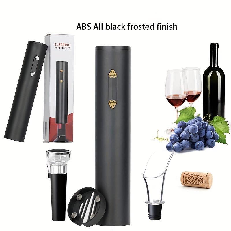 4-in-1 Electric Wine opener,, Wine Screw Puller, Corkscrew bottle opener,simulating manual slow openning to keep cork smooth reusable, Automatic and durable, for Wine Lovers Kitchen Home Bar Wedding Gift