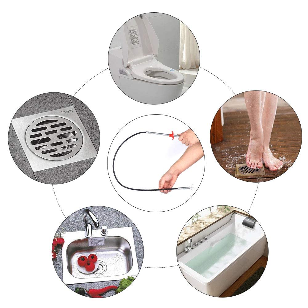 78.74-Inch Flexible Grabber Claw Reacher Tool - 4-Claw Bendable Hose, 0.7cm Bathroom Drain Clog Remover with Flexibility, Accessible to Narrow Places for Drain Cleaning Needs, 78.74 Inches 78.74-Inch Flexible Grabber Claw Reacher Tool - 4-Claw Bendable Hose, 0.7cm Bathroom Drain Clog Remover with Flexibility, Accessible to Narrow Places for Drain Cleaning Needs, 78.74 Inches