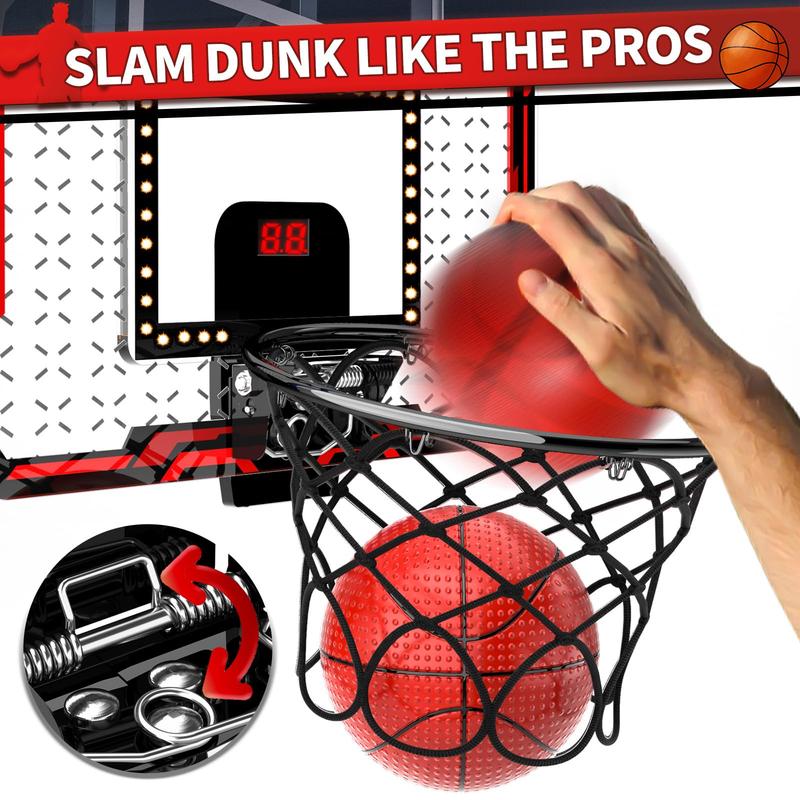 Basketball Hoop Indoor , Mini Basketball Hoop with 4 Balls, Basketball Toys