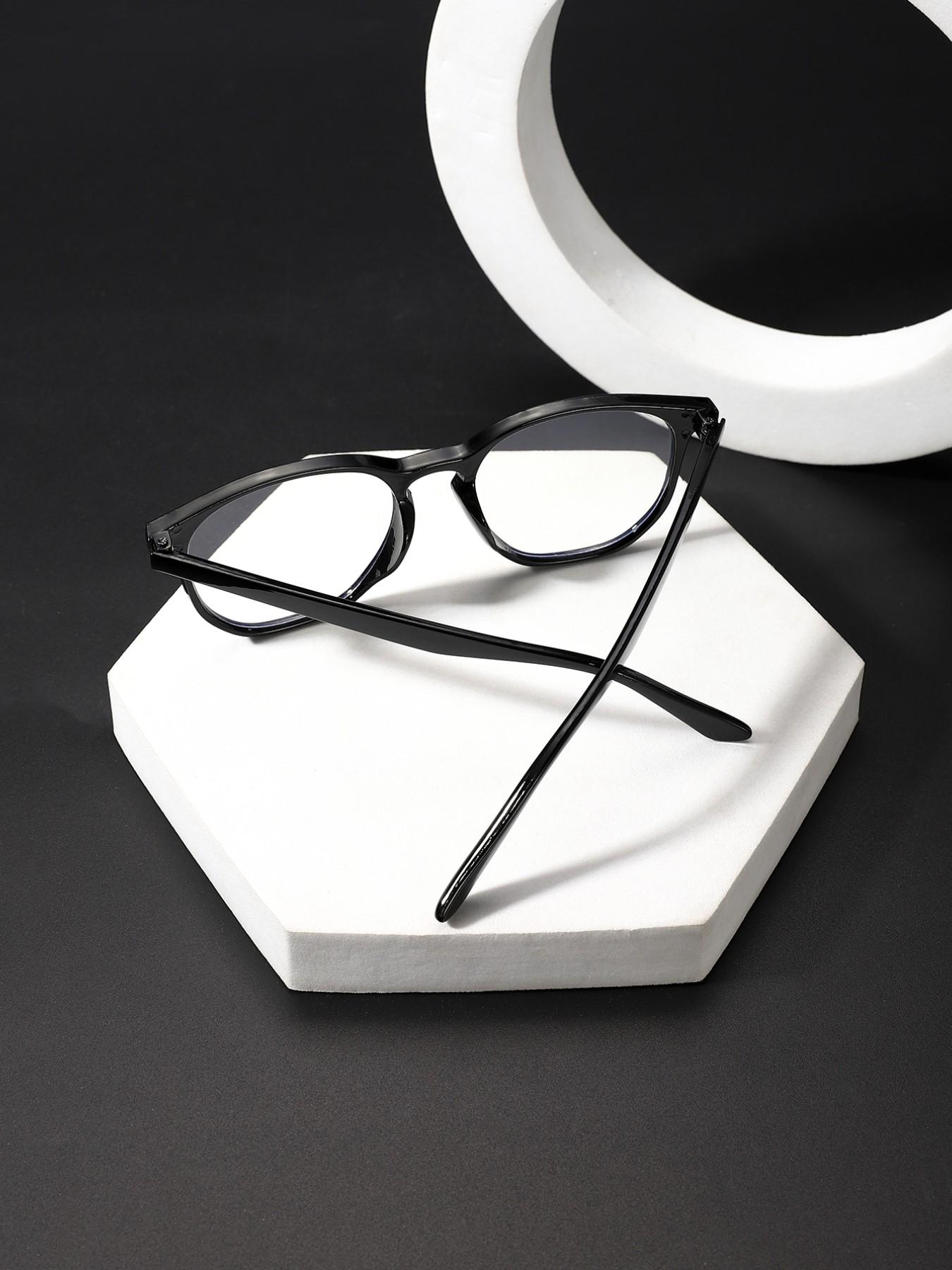 Unisex Casual Square Frame Glasses, Anti-Blue Light, Lightweight Comfortable, Daily Wear, Party Fashion, Student Preferred