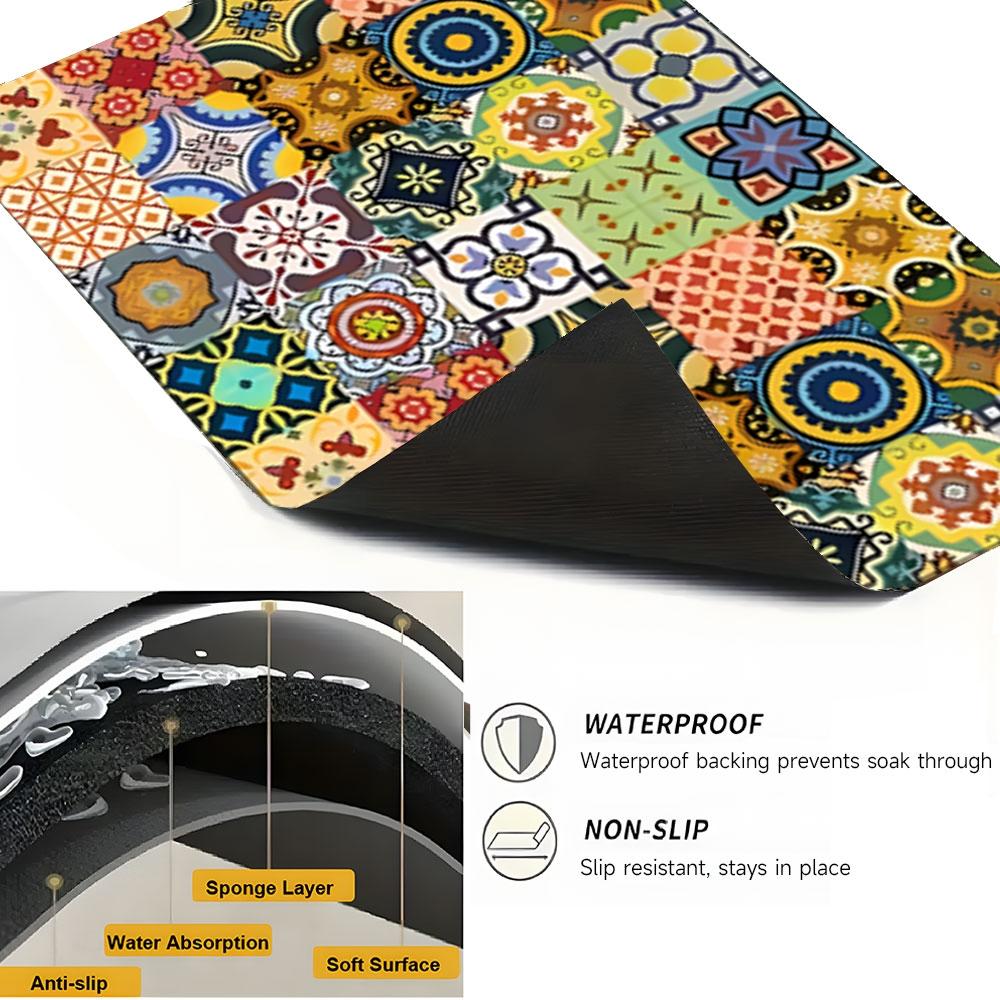 Soft Electronic Stove Panel Protector Pad, Multi-Pattern Striped Design, Scratch Resistant, Easy to Clean, Suitable for Any Kitchen, Kitchen Decorative Placemat