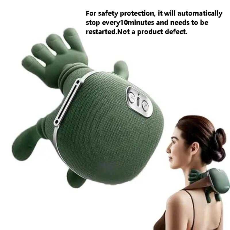 Bionic Heating Massager, Electric Acupressure Master for Shoulders and Neck Wireless Portable Design, Electric Deep-Tissue 3D Kneading Massage Pillow Featuring 3-Speed Adjustment Perfect Halloween or Christmas Gift for Loved Ones, Friends and Elders