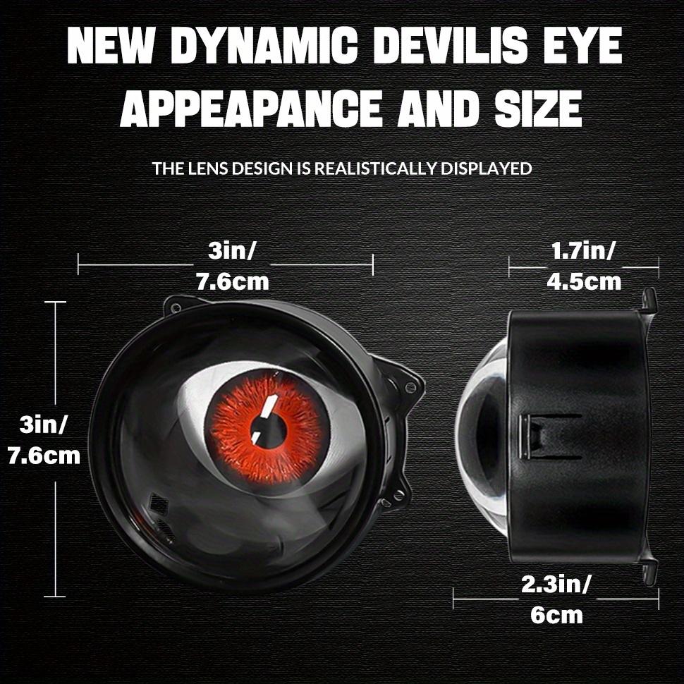 Devil Eye LED Car Light Dynamic Eagle Eye Headlamp 0-49W for Motorcycle & Car Mods 1PC 2PCS Easy Installation Multiple Color Options Headlight Vented Dual Headlights