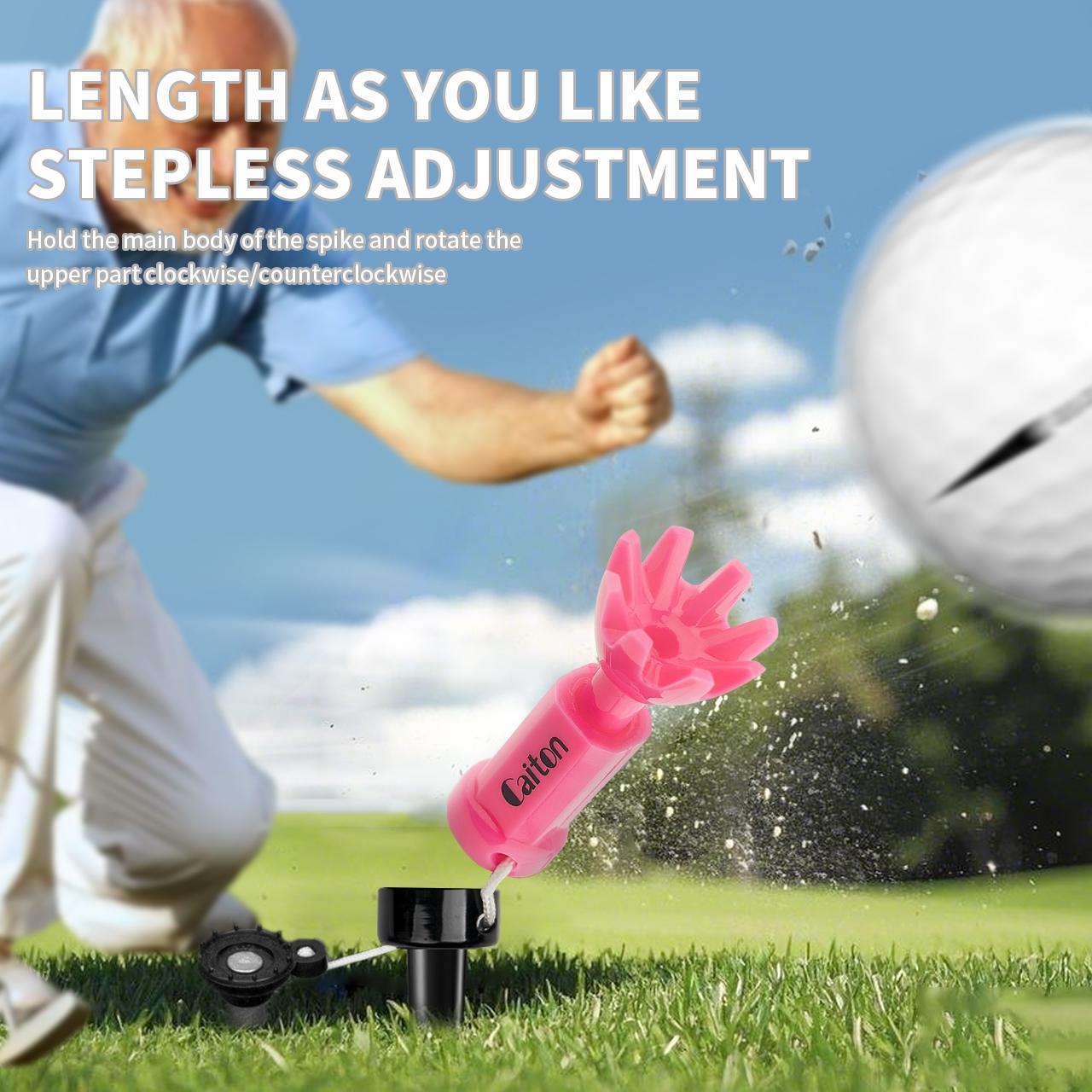 4 Color Height-adjustable Golf Tee, 360° Rotating Golf Tee, Stable & Durable Golf Tee, Golf Accessories for Outdoor Sports
