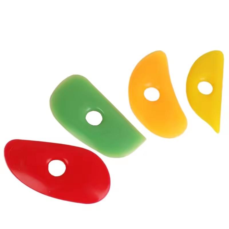 Elongated Silicone Clay Sculpting Tools, Ceramic Art & Painting Accessories, Large Medium Small Sizes, Ideal for Modeling & Shaping, Claycutters