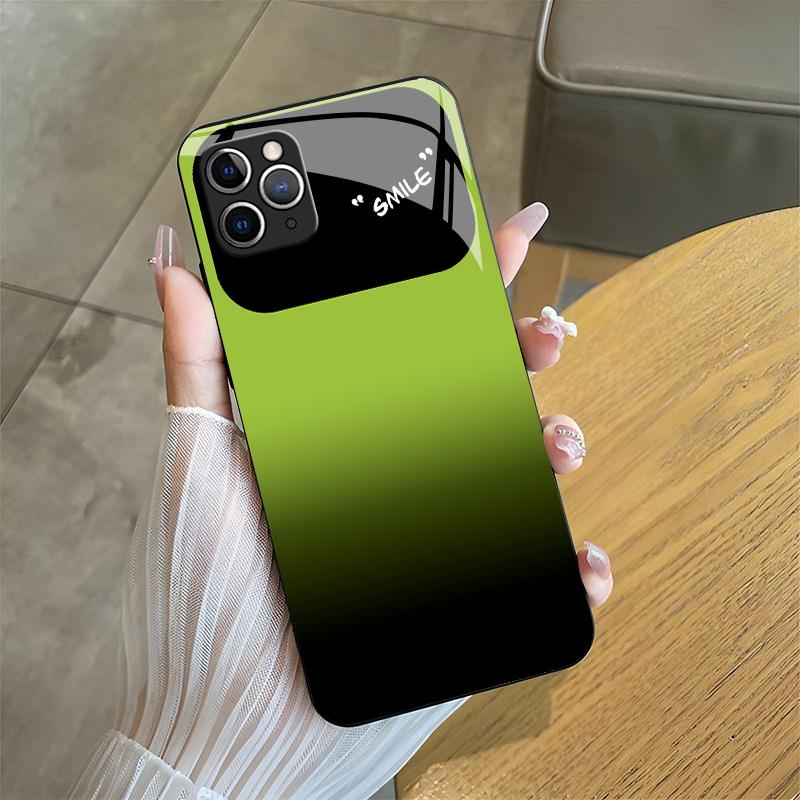 Aesthetic Gradient Phone Case for【iPhone 11 Pro Max】, Anti-Scratch Hard Cover with Full Camera Protection 666