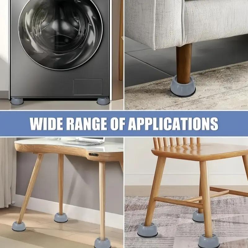 Anti-vibration noise reducing mat for washing machines, heavy design increases appliance stability, suitable for home washers, dryers, kitchen appliances, and dorms, compatible with multiple appliances, easy to use