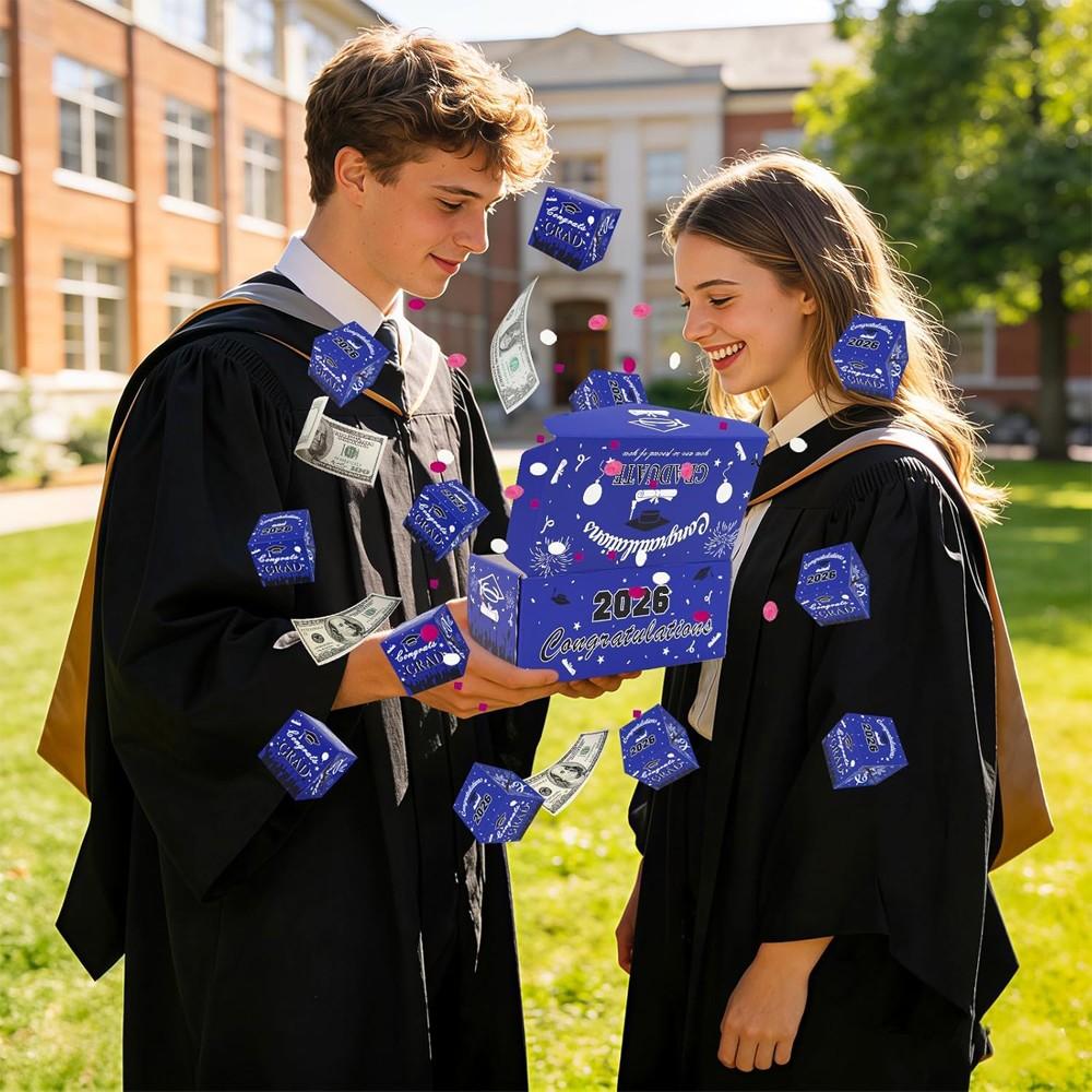 12/16 Bounce Surprise Gift Box, Unique Foldable Envelope, Colorful Confetti, Birthday Anniversary Valentine Proposal Cash Explosion Luxury