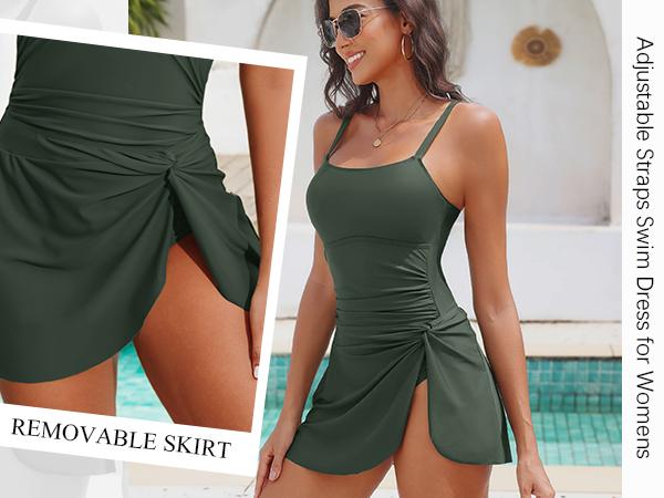 Blooming Jelly Push Up Swim Dress Womens One Piece Tummy Control Swimsuits Full Coverage Bathing Suit 2026 Blooming Jelly Push Up Swim Dress Womens One Piece Tummy Control Swimsuits Full Coverage Bathing Suit 2026