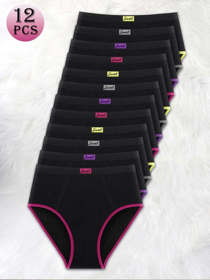 Women's Panty, Casual Soft Comfy Breathable Seamless Knicker for Daily Wear, Underwear for All Seasons, Seamless Panties Set