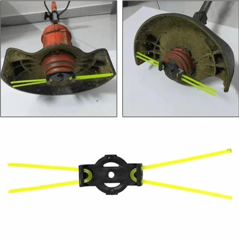 Universal Trimmer Head with Wear-Resistant Cutting String, Quick Replacement Weed Eater Head, Fit Most Electric/gas String Trimmers for Lawn Care