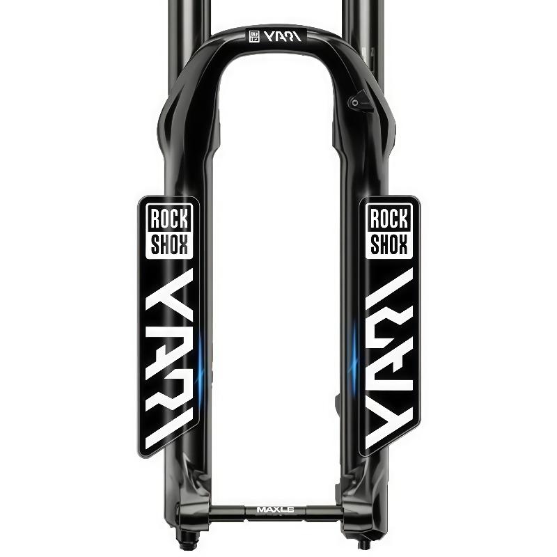 2D Flat Motorcycle Sticker Set of 3 Rockshox Bike Fork Stickers - Mountain Bike Fork Decals, Durable Bike Accessories, Stylish