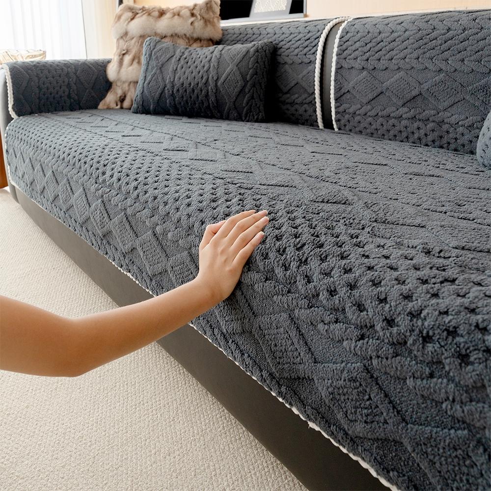 Non-Slip Sofa Couch Covers, Cushion Cover, Dustproof Seat Pad, Ideal for Living Room Decor, Hotel and Dormitory Room Decoration, Durable and Practical