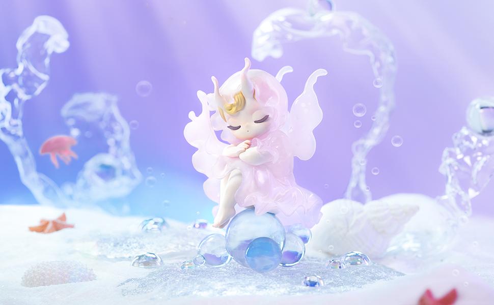 52TOYS Sleep Sea Elves Series Collectible Toy Kawaii Creative Gift Room Decor Desktop Decoration Gift for Birthday Party Action Figures Figurine Candybox