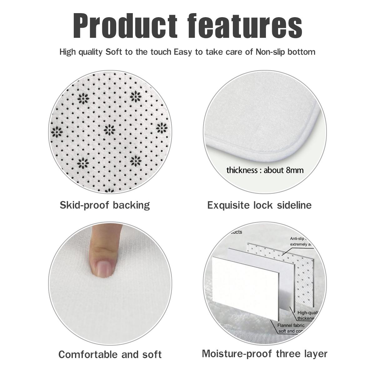 Sunflower Kitchen Anti slip Carpet Floor Mat, Retro Floor Printed Kitchen Anti fatigue Floor, Soft and Comfortable Flannel Floor, Suitable for Kitchen, Laundry Room, Bathroom, Living Room, Room Decoration Floor