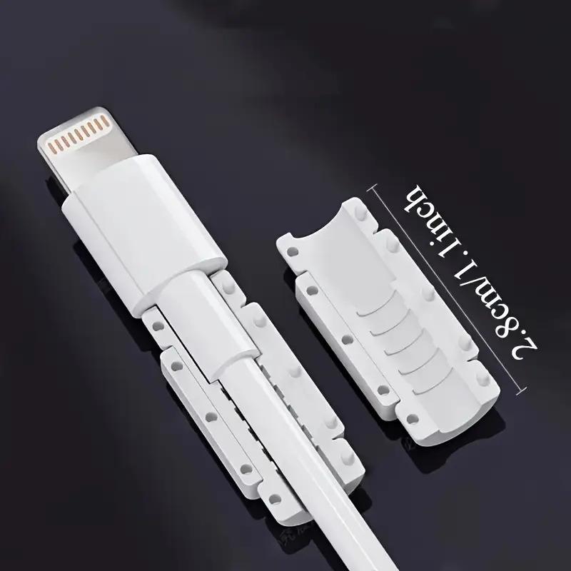 8 Piece Cable Protector Set, Non-Electronic Charger Line Protection, Scratch Resistant, Compatible with USB-C, Lightning, Micro-USB, Type C Charging Cable