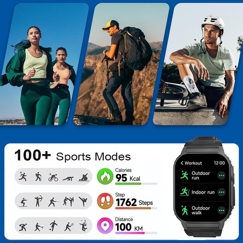 2026 New Arrival Touchscreen Smartwatch with Bluetooth Calling  2.02 HD Display, Outdoor Fitness & Health Tracking, Multi-Sport Smartwatch Gift Smartwatches Cheap smart watch