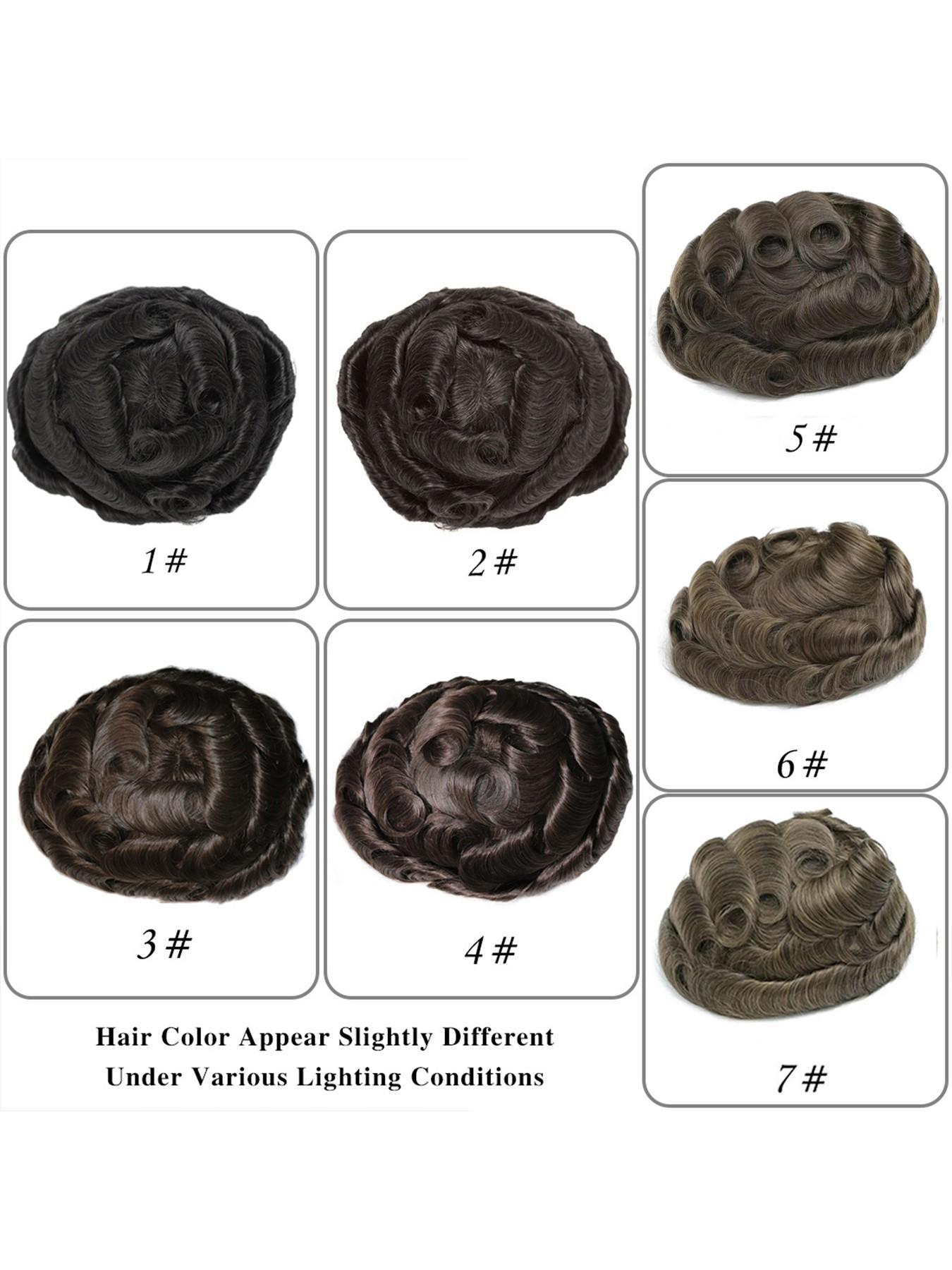 Men's Q6 Lace Toupee, Breathable Lightweight Hair System with Natural Look, Comfortable Fit for Daily Wear, Easy to Style for a Clean and Confident Appearance