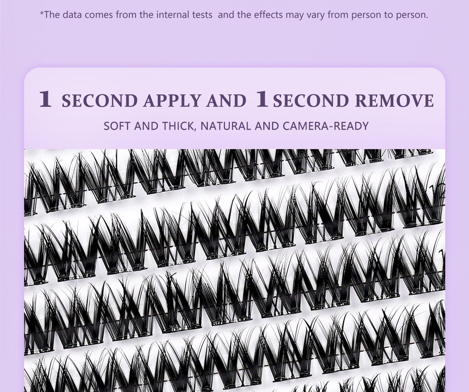 Honeytiny Cluster False Eyelashes, 4 Styles, No Glue Easy Removal, Sizes 10mm-16mm, Lightweight, Secure Fit, Self-Adhesive, Perfect Makeup