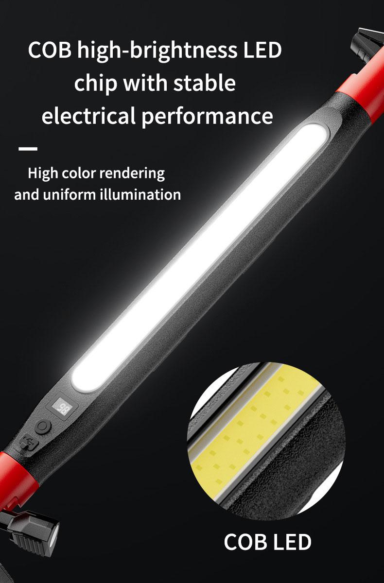Work Light, 2500LM Bright LED Work Lights, 5200mAh Rechargeable Magnetic Underhood Work Light with Hooks, Cordless Battery Powered Mechanic Light for Car Repairing/Inspection/Garage/Workshop/Emergency Multifunctional Flashlight Portable Flashlight Work Light, 2500LM Bright LED Work Lights, 5200mAh Rechargeable Magnetic Underhood Work Light with Hooks, Cordless Battery Powered Mechanic Light for Car Repairing/Inspection/Garage/Workshop/Emergency Multifunctional Flashlight Portable Flashlight