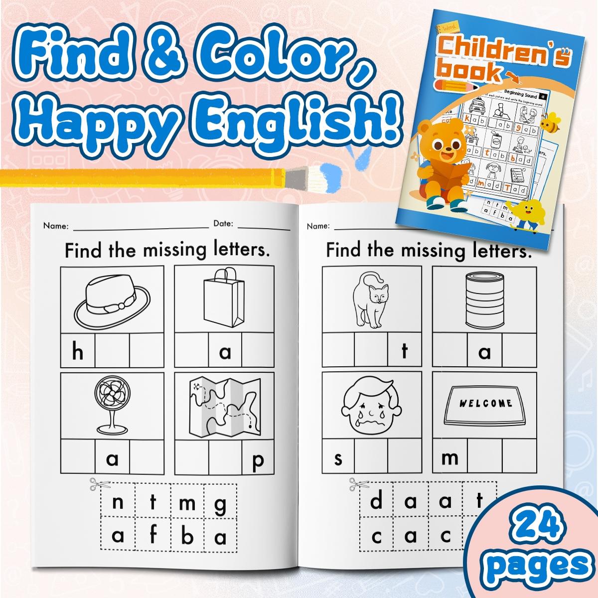 Kids’ Alphabet Handwriting Practice Book – Learn Uppercase and Lowercase Letters, Trace ABCs, Improve Pencil Control to Build Early Literacy Skills for Preschool, Pre-K, Kindergarten and Home Learning