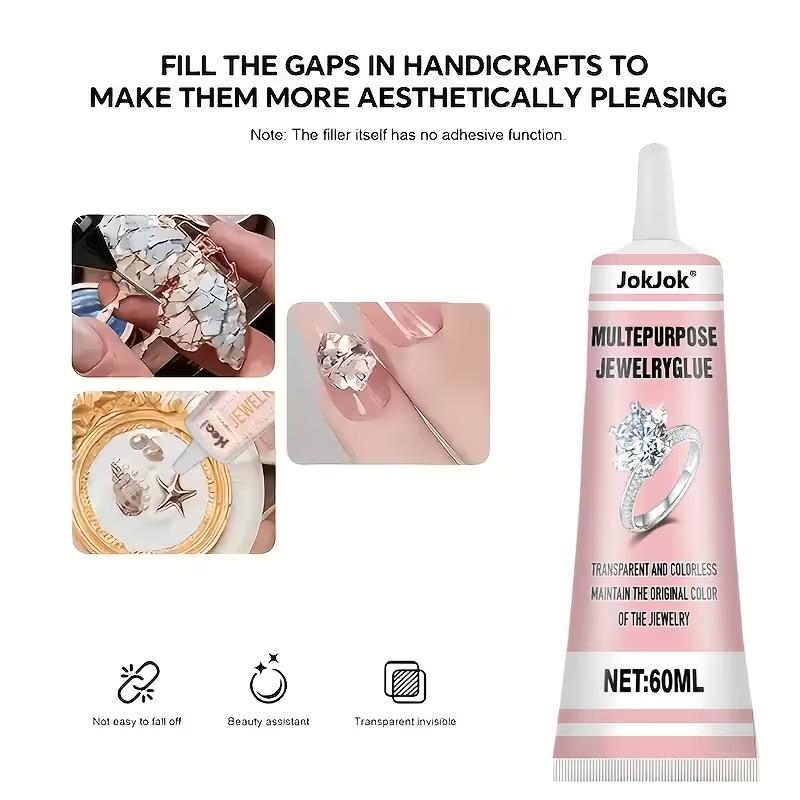 Jewelry Making Glue, Strong Adhesive for Nail Art, Transparent After Curing, Suitable for Metal, Plastic, Ceramic, Rubber, Jewelry