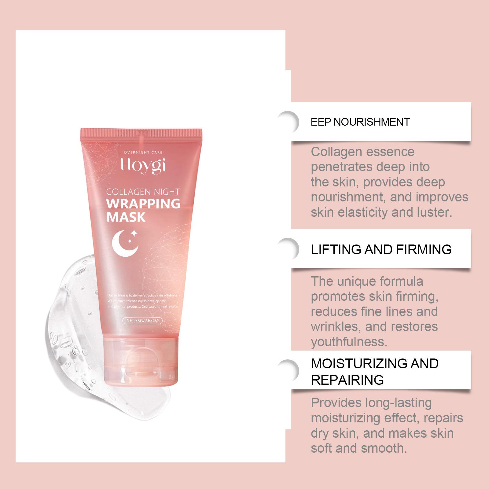 3 Pieces Collagen Moisture Peeling Mask, Moisturizing & Firming Skin Care Mask, Elasticity & Moisture Treatment Mask, Best Gift for Women