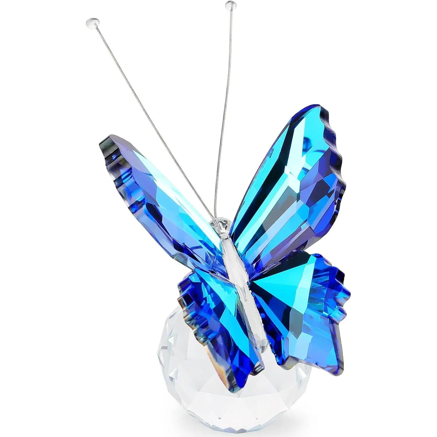Blue  Butterfly Figurine, Glass Butterfly Gifts for Women |  Butterfly Paperweight Decorations for ,  Art Collectible Statue